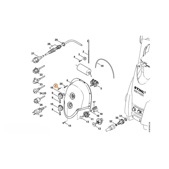 Stihl  Wkręt zagłębiany M4x10 9062 115 0650